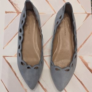 Banana Republic Blue Suede Flats Size 7